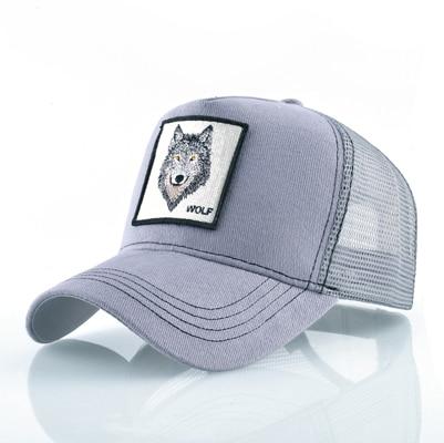Casquette Loup Grise
